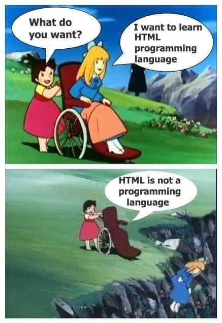 Image result for Is HTML Not a Programming Language