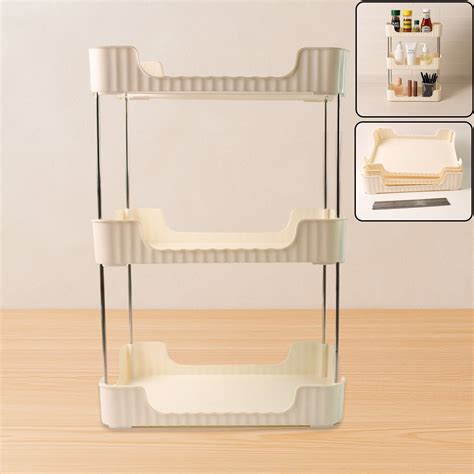 3-Tier Multipurpose Storage Organizer Rack Shelf (1 Set)