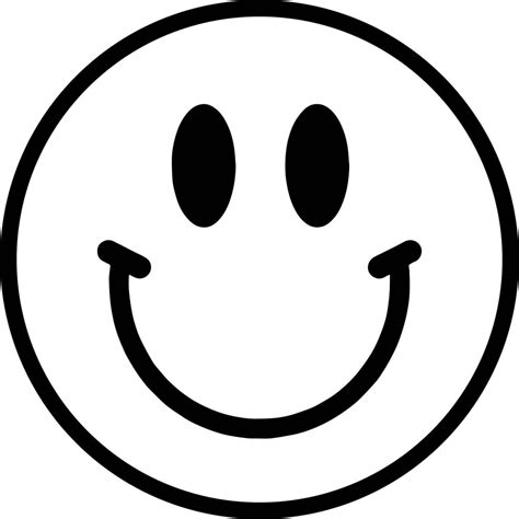 Happy Face Coloring Page