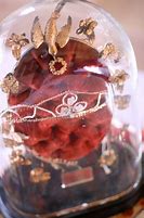 Image result for Bell Jar Cloche Clear Crackle Glass
