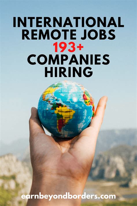International Remote Jobs - 193+ Companies Hiring