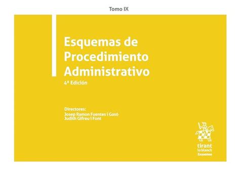 Buy Tomo IX Esquemas de Procedimiento Administrativo 4ª Edición 2020 ...