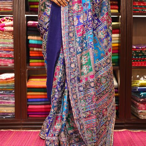 Crepe Aari Work – Ethnic Boutique