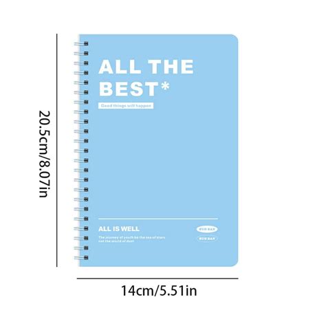 Papelaria para cadernos espessos, cadernos A5 com espiral de desenho ...