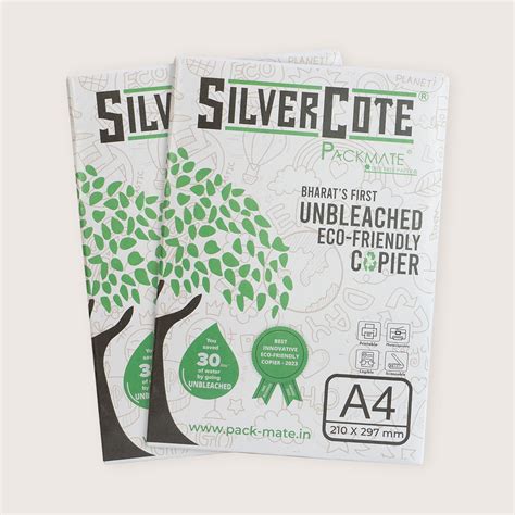 Packmate SilverCote (A4 Printer Paper - 500 Sheets) Recycle Paper ...