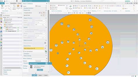 Image result for NX Tutorial Circular Pattern