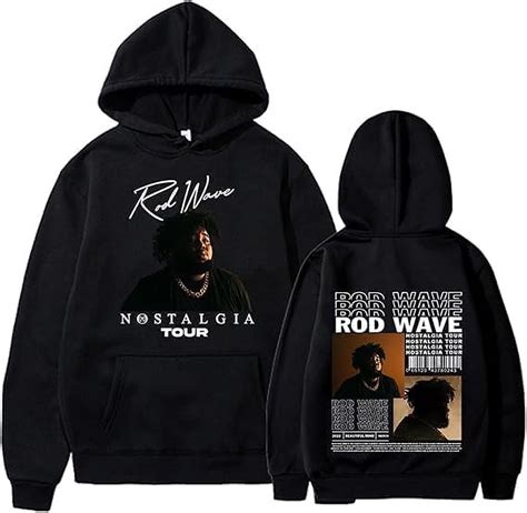 Rod Wave Hoodie Hip Hop Graphic Hoodies for Men Women Nostalgias Tour ...