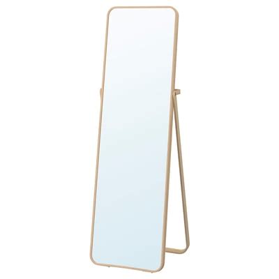 IKORNNES standing mirror, ash, 52x167 cm (201/2x653/4") - IKEA