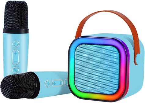 LAALIYA Wireless Karaoke Speaker System with Dual Microphones, Portable ...