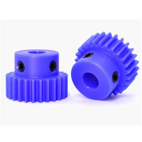 1 Module 16 teeth Hole 4mm Blue Spur Nylon Gear