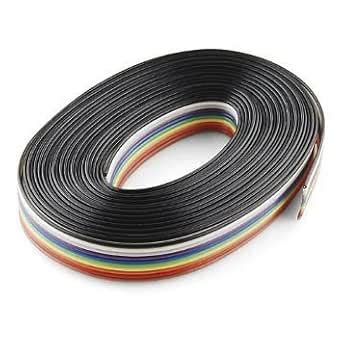 BMES 5 Mtr 10 core Rainbow Wire Ribbon Wire Strip : Amazon.in ...