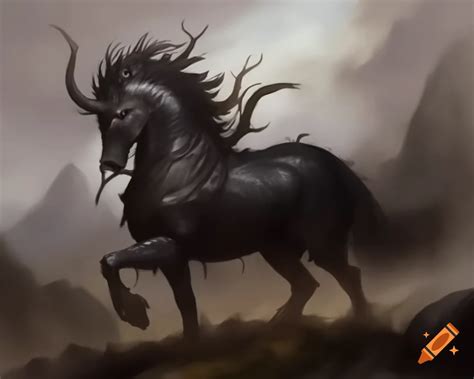 Dark fantasy watercolor artwork on Craiyon