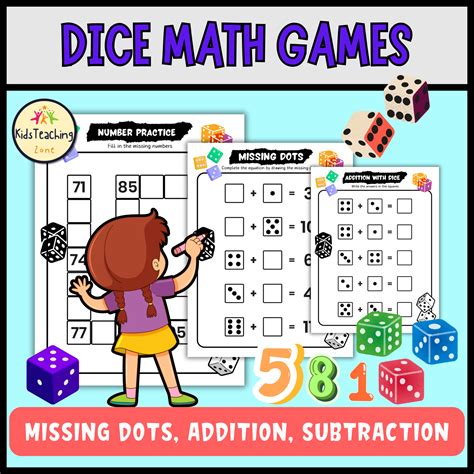 Image result for Math Games with Dice