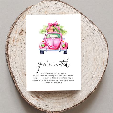 Hot Pink Christmas Clipart, Pink Watercolor Christmas Clipart, Pink ...