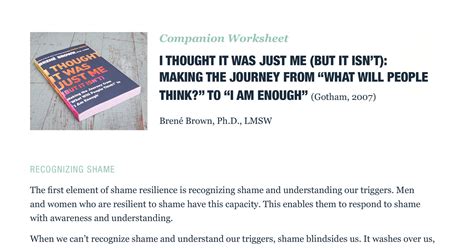 Values Worksheet Brene Brown - prntbl.concejomunicipaldechinu.gov.co