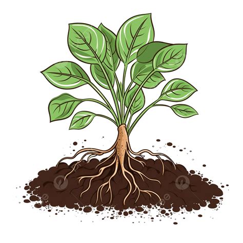 Plant With Root Png Illustration, Above, Agriculture, Anatomy PNG ...