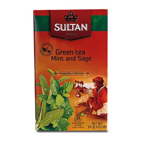 Buy SULTAN TEA Moroccan Green Tea with Mint and Sage al Teas (Single ...