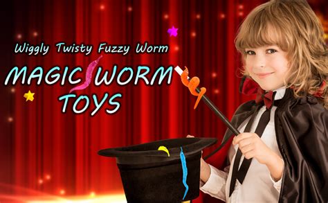 Buy HICOBER Magic Tricks Kit Set Worm Toys, Fuzzy Worms on a String ...