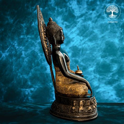 Buy Lord Buddha in Bhumisparsha | Brass Statue | Indigenite