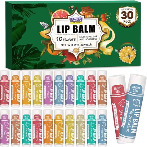 Amazon.com : 30 Pack Lip Balm, Natural Lip Balm Bulk, Lip Care Product, Moisturizing Lip Balm ...