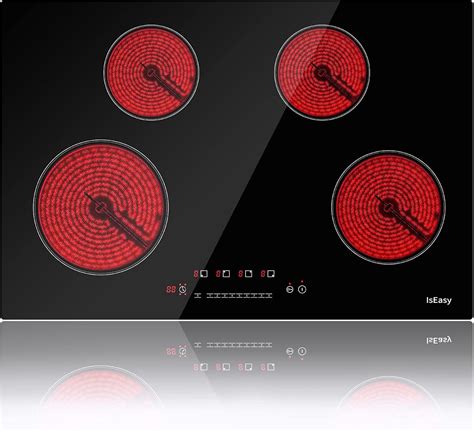 Buy Electric Cooktop 30 inch Ceramic Stove 4 Burners Built-in Stove Top ...