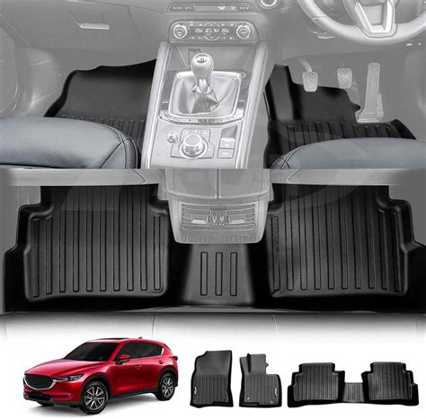X-CAR 3D Floor Mats for Mazda CX5 CX-5 2017-2025 Heavy Duty All Weather ...