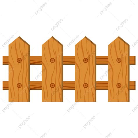 Ilustración De Vector De Cerca De Madera PNG ,dibujos Cerca, Madera ...