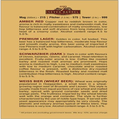 7 Barrel Brew Pub | WhatsHot Delhi NCR