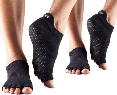Buy Toesox Low Rise Half Toe Multi Pack – Grip Non-Slip Toe Socks for ...