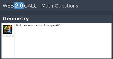 View question - Geometry
