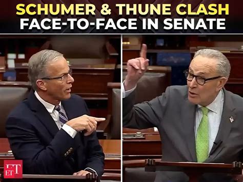 'You can’t win this!': Schumer takes on Thune in heated Senate war of ...