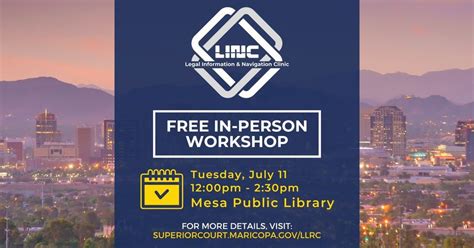 Legal Information & Navigation Clinic (LINC) @ Mesa Public Library ...