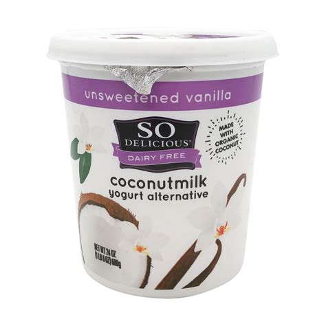 Unsweetened Vanilla Coconut Milk Yogurt, 24 oz, So Delicious Dairy Free ...
