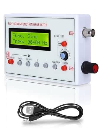 DDS Function Generator, FG-100 DDS Function Generator Sine 1Hz~500kHz ...