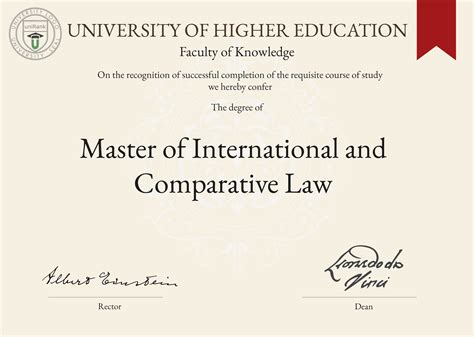 Master of International and Comparative Law LLM