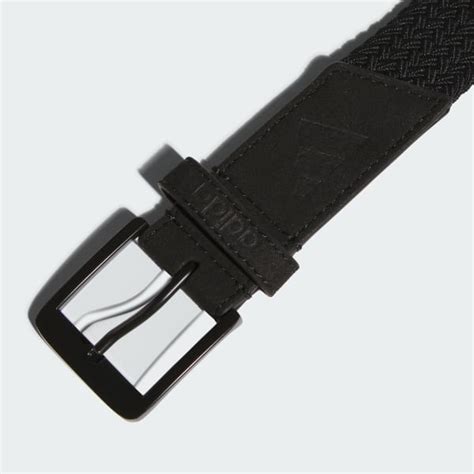 adidas BRAIDED STRETCH BELT - Black | Free Shipping with adiClub