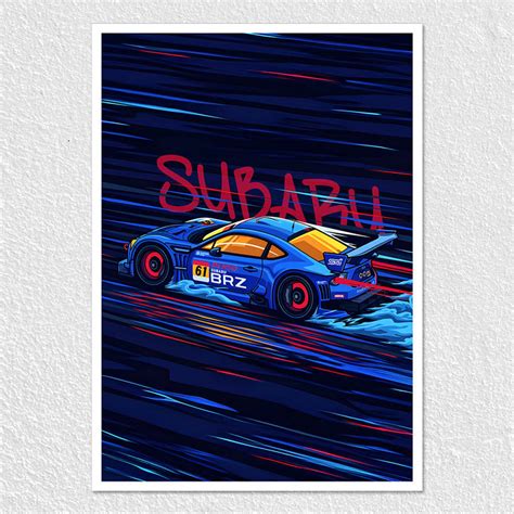 Subaru BRZ Poster - Modern Performance