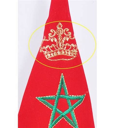 Tanjashop.com - Drapeau 48 cm marocain en Cuivre