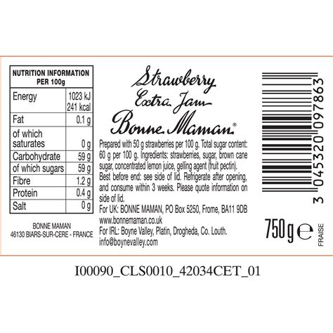 Bonne Maman Strawberry Preserves, 750g | Costco UK