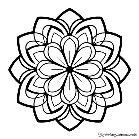 Easy Mandala Coloring Pages Mandala Coloring Pages: Simple & Relaxing