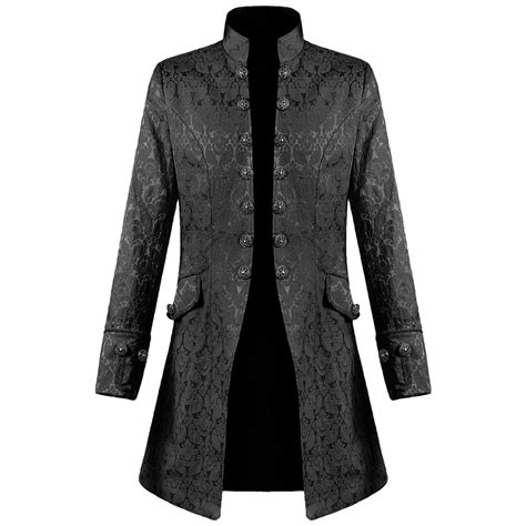 Black Mens Big and Tall Jackets Casual Hooded Outerwear Trench Coat ...