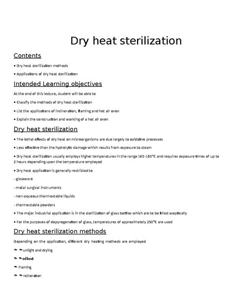 Why Is Moist Heat More Effective Than Dry Heat At Killing ...