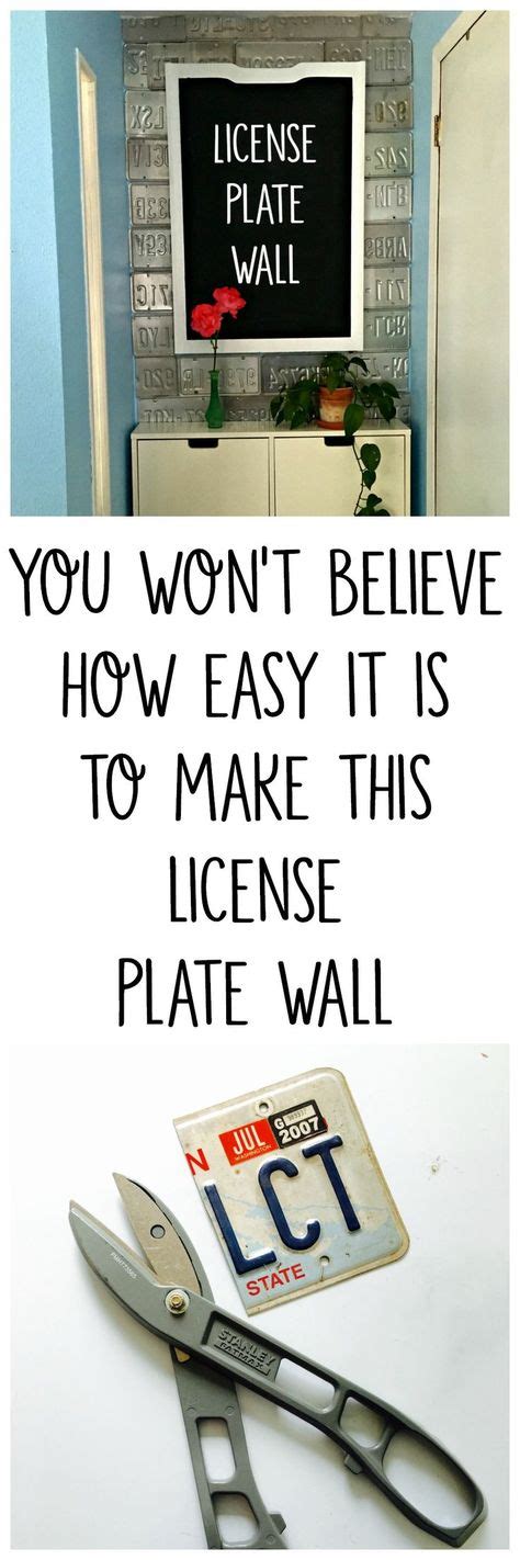 Image result for Recycled License Plate Crafts