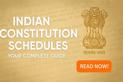 Understanding the Schedules of the Indian Constitution