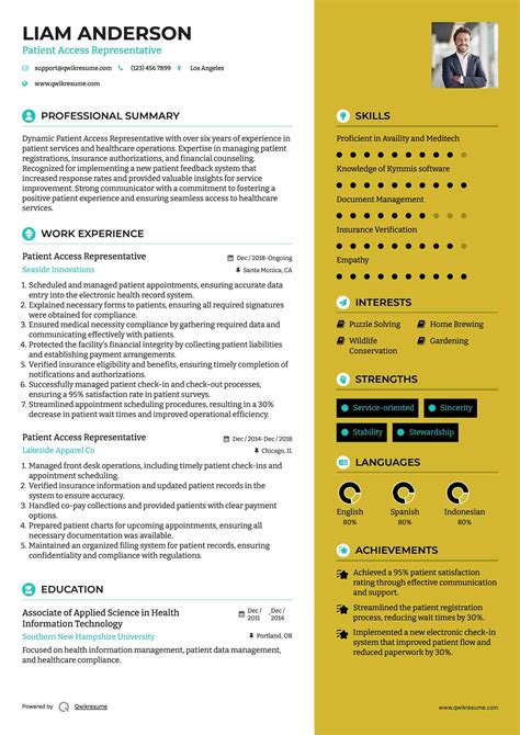 10+ Patient Access Representative Resume Samples & Templates for 2025