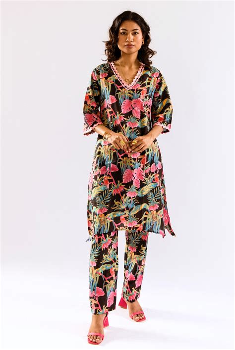 Buy Tropical Season Printed Cotton Co-Ord Sets Online – FEATHERS CLOSET