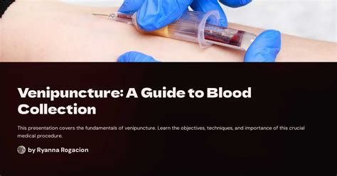 Venipuncture: A Guide to Blood Collection
