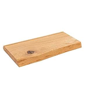 Buy Live Edge Wooden Solid Oak Chef Slab Chopping Board 500mm x 300mm x ...