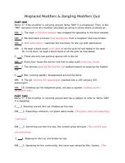 Image result for Modifiers Grammar Quiz