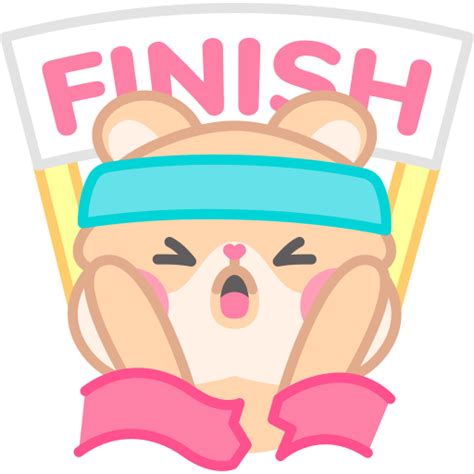 Finish line Stickers - Free sports and competition Stickers
